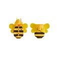 thumbnail image 2 of RUINIXCW Newborn Baby Girl Boy Halloween Bee Costume Infant Baby Halloween Animal Cosplay Outfit Funny Striped Sleeveless Hooded Romper with Wing, 2 of 10