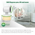 thumbnail image 2 of LeapFrog LF925-2HD, 1080p WiFi Remote Access 360 Degree Pan & Tilt 2 Camera Video Baby Monitor with 5” High Definition 720p Display, Night Light, Color Night Vision, (White), 2 of 9