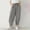 Gray, variant on Bnwani Girls Black Pants Harem Pants Solid Color Elastic Waist Casual Loose Pants with Pockets