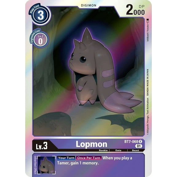 Digimon Next Adventure Rare Lopmon BT7-068