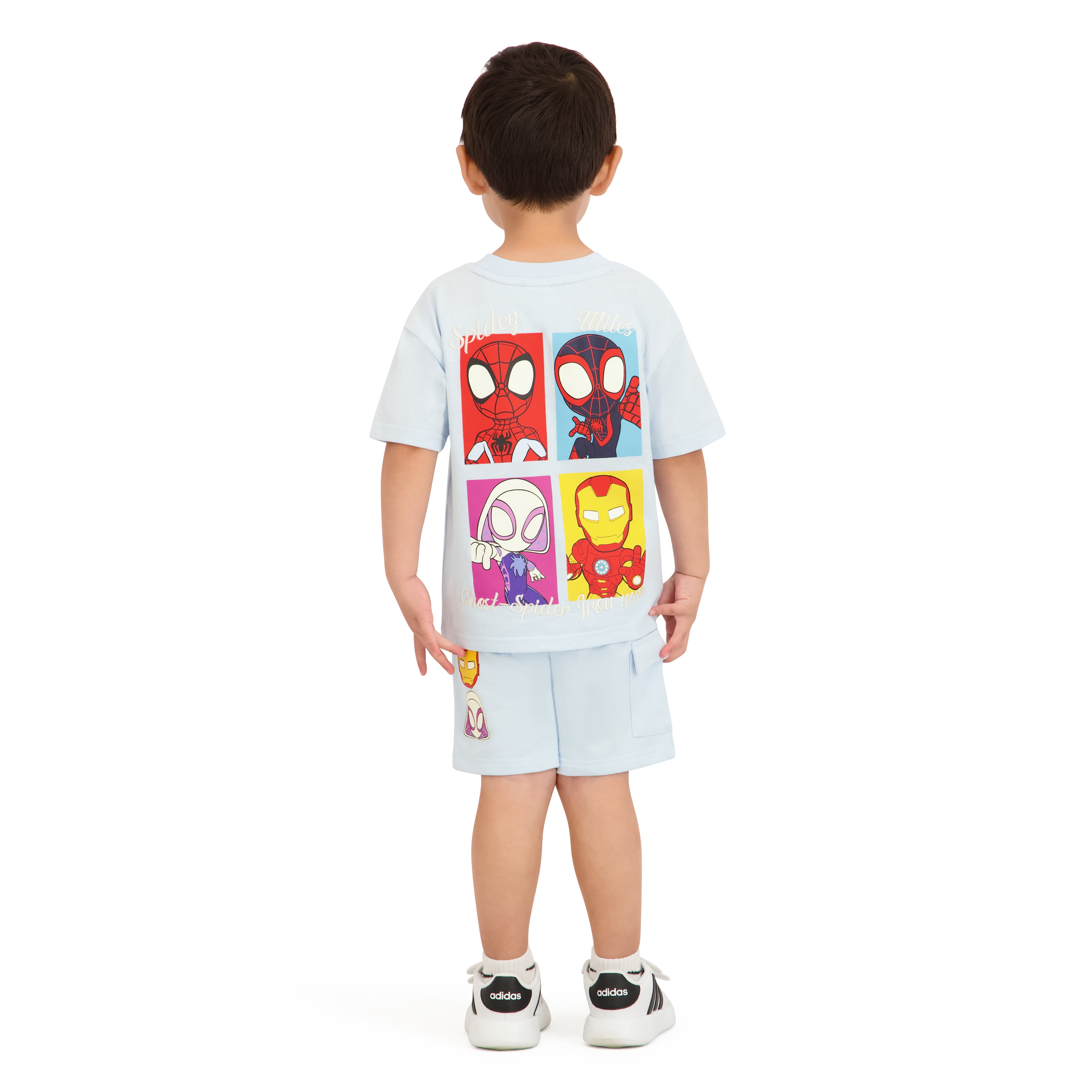 Spidey & Friends Toddler Boy French Terry Short Set, Sizes 12 Months-5T