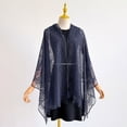 thumbnail image 5 of Shawls And Wraps For Evening Dresses Scarfs For Women Wedding Formal Shawl Dark Blue One Size, 5 of 5