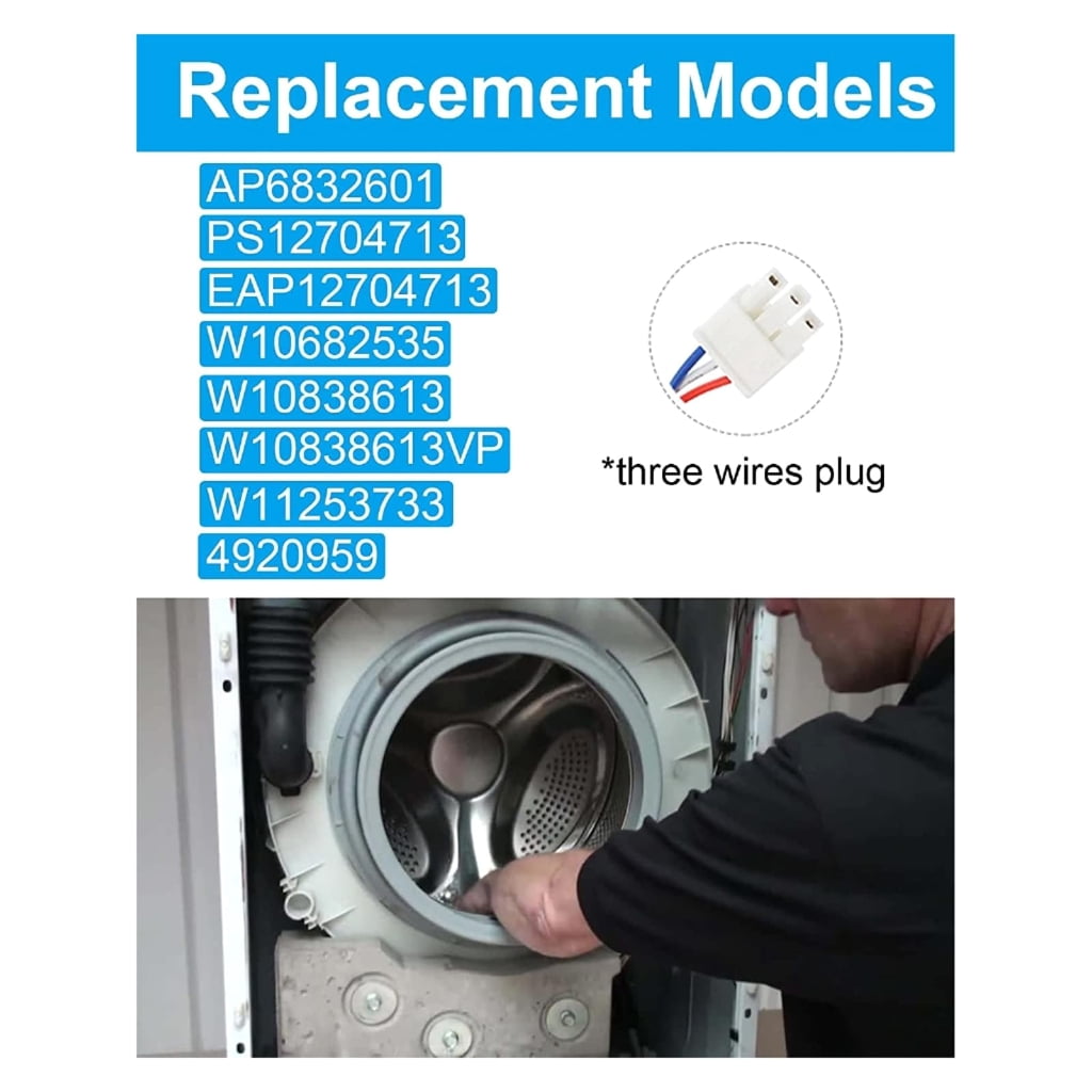 Zeiwohndc Washer Lid Lock Switchs for AP6832601 W10838613 Washing Machine Lid Door Latchs