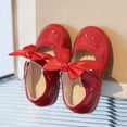 thumbnail image 2 of ZACPNCV Toddler Girls Dress Shoes with Bow Mary Jane Ballet Flats for Flower Girl Wedding Party Toddler Little Kids, 2 of 5