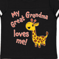 thumbnail image 4 of Inktastic My Great Grandma Loves Me Cute Giraffe Boys or Girls Toddler T-Shirt, 4 of 5
