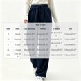thumbnail image 2 of Iyufng Corduroy Wide Leg Pants for Women Casual Soft Loose Fit Long Trousers, 2 of 7