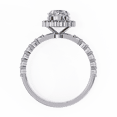 thumbnail image 4 of 1.08 CT Oval Cut IGI Certified Lab Created Diamond Halo Style Wedding Ring, 18k White Gold Engagement Promise Ring For Women, 4 of 5