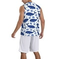 thumbnail image 2 of Sikiie Whale Basketball Jersey Reversible Men's Mesh Athletic Sports Shirts Training Practice S-4XLMedium, 2 of 6