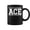 Black, variant on Ace Personal Name Ace Coffee Mugs