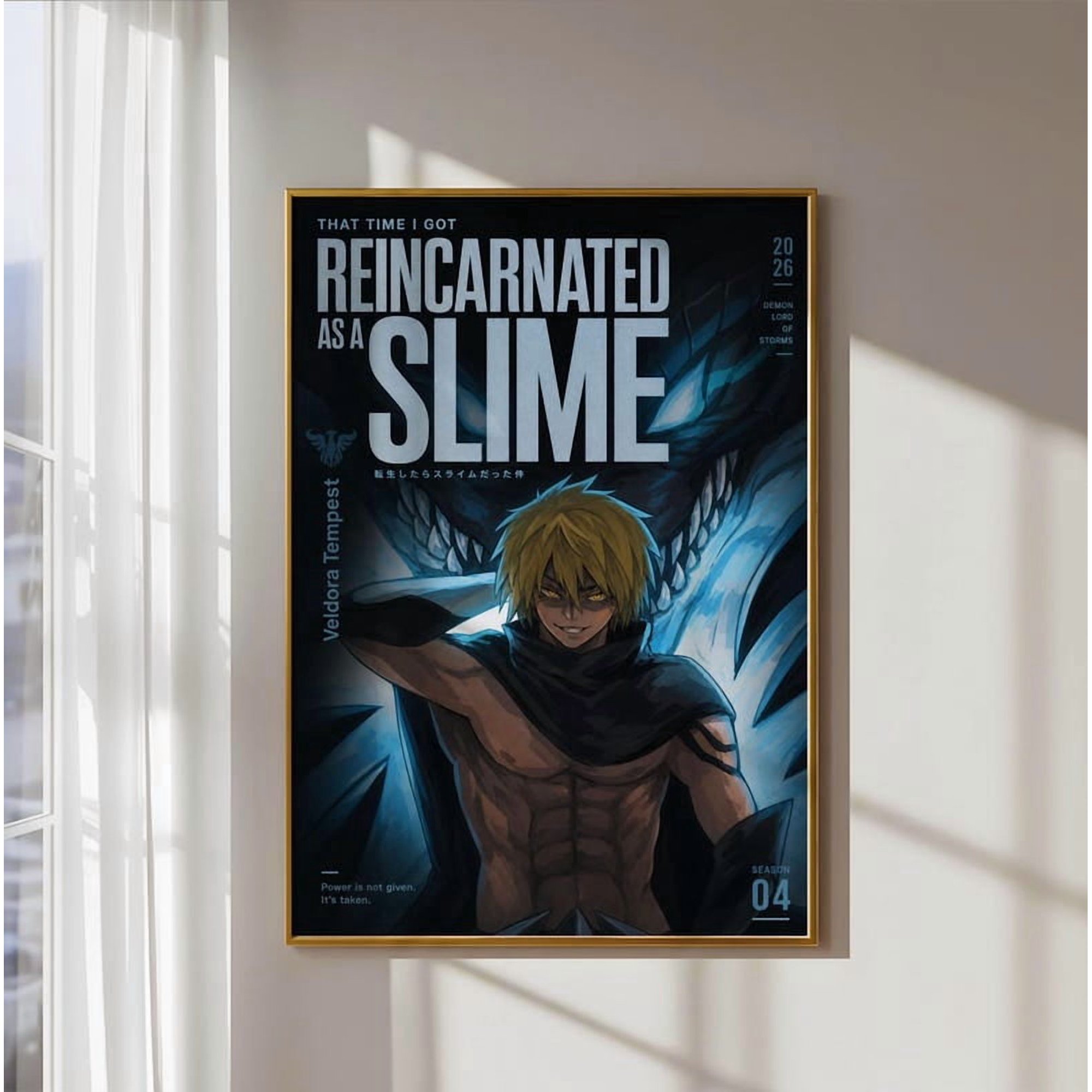Veldora That Time I Got Reincarnated As A Slime Poster Unframed Size 24''x36'' GooGate