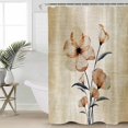 Shower Curtain Waterproof for Bathroom 72x72 Inch, Vintage Ombre Brown