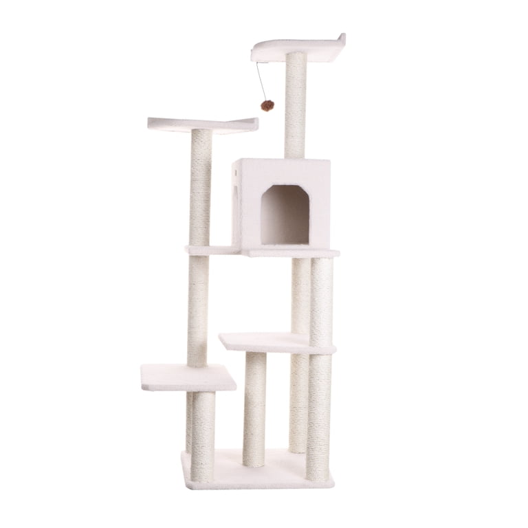 Armarkat 68-Inch Cat Tree Tower with Condo, Ivory photo 4