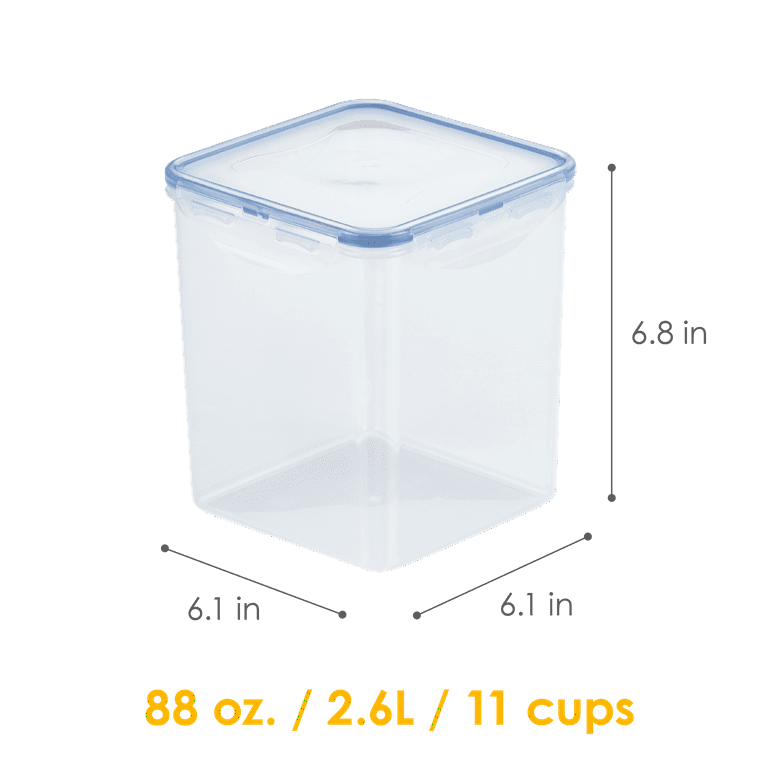 Lock & Lock Easy Essentials Pantry 11-Cup Square Sugar Storage Container