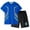 Blue-C, variant on Boys' Shorts Set 2 Piece Short Sleeve Shirt Short Sets Quick Drying Athletic Shirts Boys Boys Sports Shirts 7-8 Years Boys Girls Fashion