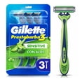 thumbnail image 1 of Rastrillo Gillette Prestobarba3 Sensitive con aloe vera, piel sensible, 3 pzas, 1 of 4