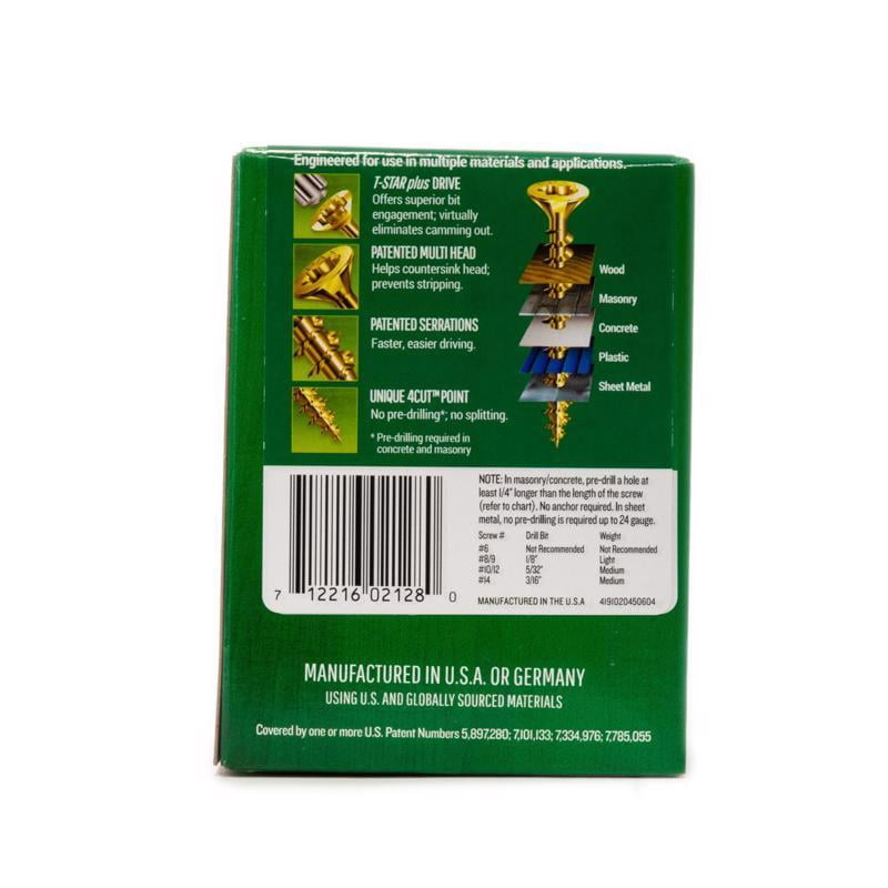 SPAX Multi Material Construction Screw Flat Head - Wood, Easy Installation - 1 Piece, Size 1