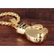 thumbnail image 3 of Collar con colgante de cadena de guante de boxeo de acero inoxidable Punk para hombres y mujeres JAMW Sencillez, 3 of 5