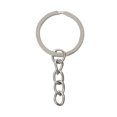 thumbnail image 5 of SagaSave 20Pcs Metal Split Rings Chain Circle Key Ring Keychain Silver, 5 of 6