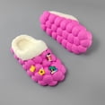 thumbnail image 3 of Pandaie Slippers for Women Men Bubble Slides Fuzzy Cute Slippers Non Slip Massage Soft House Shoes for Indoor Outdoor Use Size 6-10, 3 of 7