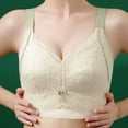 thumbnail image 3 of Mrat Clearance Bras for Women Underwire Thin without Sponge Plus Size Nursing Bralette Halter Bra Everyday Bra Daily Bra Beige_1 L, 3 of 4