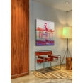 thumbnail image 4 of Marmont Hill "Pink Flamingos" by Francis Lee Jaques Painting Print on Canvas, 4 of 7