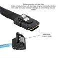 thumbnail image 4 of Cable De Datos, Núcleo De Cobre Estañado Que Mejora La De La Señal Cable Mini SAS SFF De 12 GBPS A 4 SATA De 7 Pines, ángulo Recto SATA De 3,2 Pies Para Computadora, 4 of 7