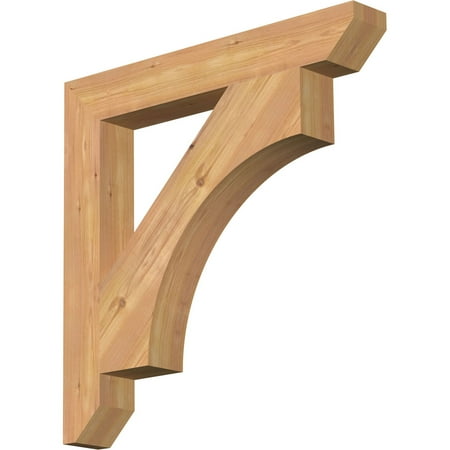 

Ekena Millwork 3 1/2 W x 26 D x 26 H Westlake Slat Smooth Bracket Western Red Cedar