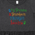 thumbnail image 4 of Inktastic Michigan Grandma Loves Me Girls Toddler Dress, 4 of 5