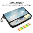 thumbnail image 2 of Accordion File Organizer with Zip Closure 13 Pockets Expanding File Folder Letter A4 Paper Document Organizer for Home Office Watercolor Blue Butterflies, 2 of 7