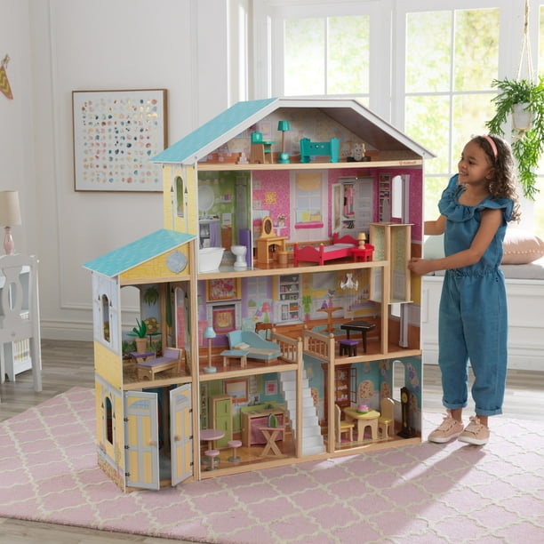 Kidkraft Majestic Mansion Wooden Dollhouse with 34 Accessories