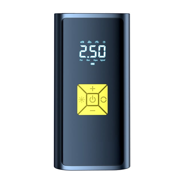 6000mAh Cordless Tire Inflator Portable Air Pump with Digital Display, LED Emergency Light for Car Motorcycle Bike Balls