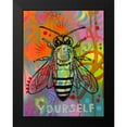 thumbnail image 2 of Dean Russo Collection 19x24 Black Modern Framed Museum Art Print Titled - Bee Yourself, 2 of 5