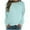 #Mint Green#, variant on NSLGXD Womens Long Sleeve Sweatshirts Casual Crewneck Pullovers Slim Fit Comfortable Solid Color Sweatshirt Tops