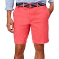 thumbnail image 1 of Club Room Mens Flat Front con cinturón Casual Chino Shorts, rosa, 34 Club Room chino, 1 of 1