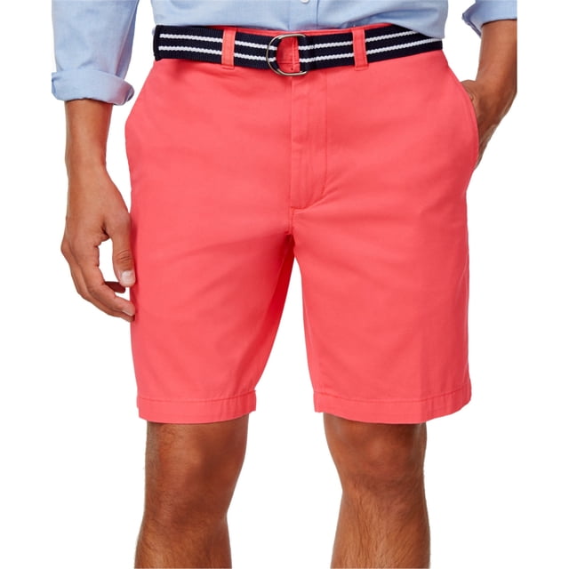 Club Room Mens Flat Front con cinturón Casual Chino Shorts, rosa, 34 Club Room chino
