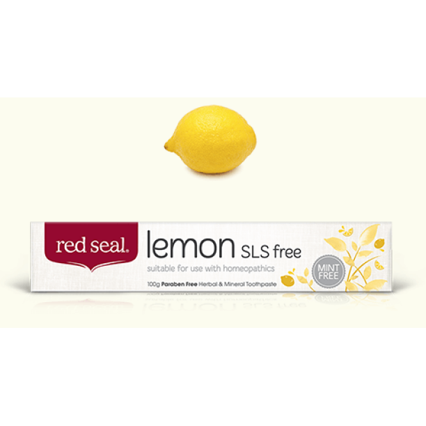 Red Seal Lemon SLS Free Toothpaste, 3.5 oz