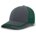 thumbnail image 2 of Pacific Headwear Welded Sideline Cap P301 Carbon/Dark Green/Carbon Os, 2 of 2