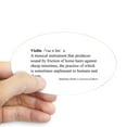 thumbnail image 1 of CafePress - Humorous Violin Definition Oval Sticker - Sticker (Oval), 1 of 1