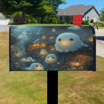 thumbnail image 3 of Happy Halloween Spooky Trick or Treat Stripe Mailbox Covers,Magnetic 21x25.5 Inch Mailbox Wrap Waterproof Durable Fall Welcome MailBoxcovers for Yard Farmhouse Decorative, 3 of 4
