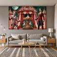 thumbnail image 3 of Colorful Theme Circus Banner Clown Design Decorative Elements Red Curtains Party Decoration Carnival for Kids Party Indoor Decoration Birthday Celebration, 3 of 9