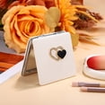 thumbnail image 2 of Shisuyan 1PC Compact Folding Makeup Mirror Mini PU Leather Cosmetic Mirror Carry Mirror, 2 of 8