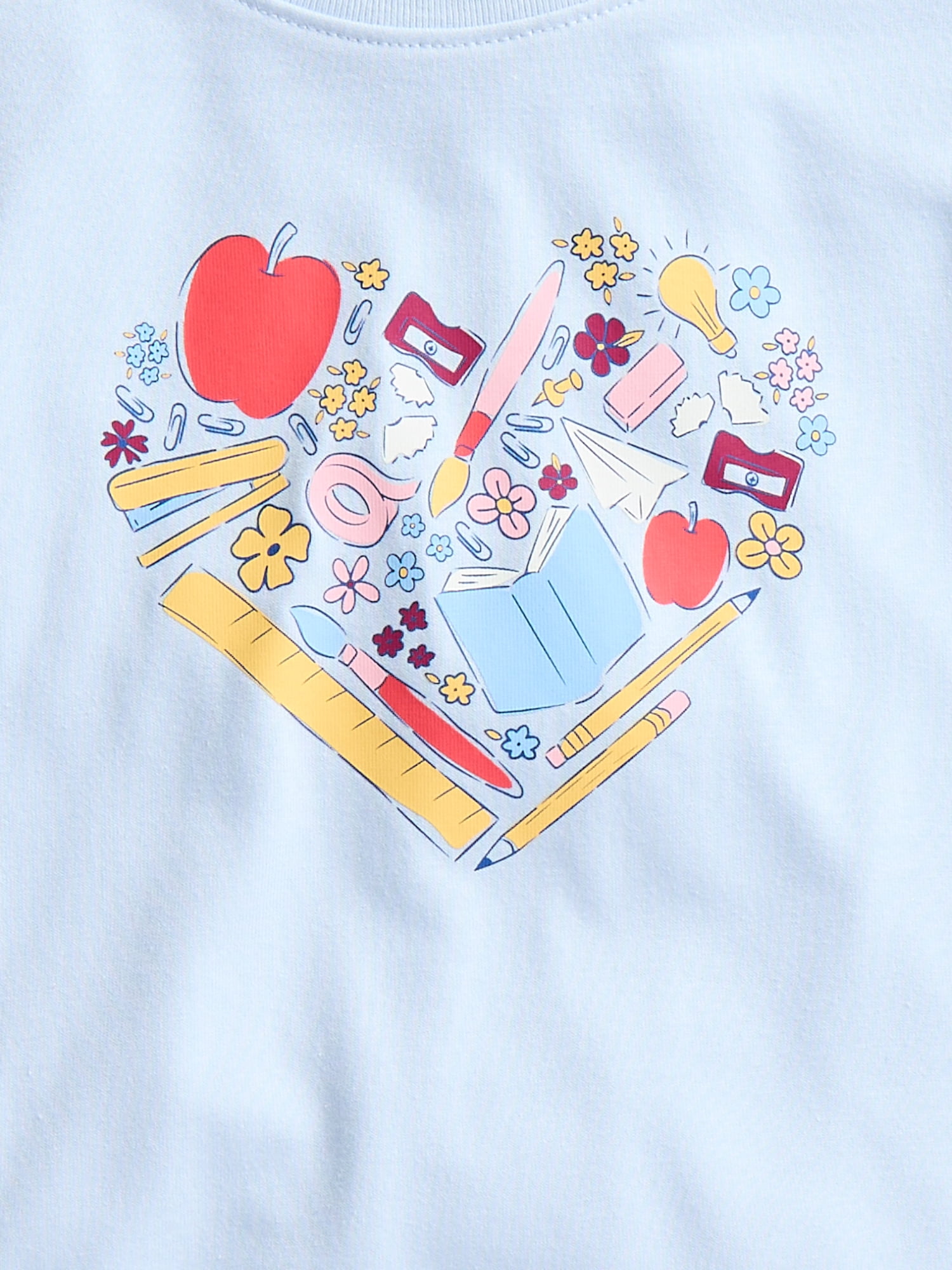 Wonder Nation Girls Graphic Tee with Short Sleeves, Sizes 4-10