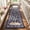 Navy Blue, variant on MJIAexp 2'x6' Boho Floral Runner Rug,Non Slip Washable Floral Hallway Runner Rug with Rubber Backing, Low Pile Faux Wool Carpet for Kitchen, Laundry, Bedroom, Entrance