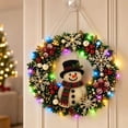 thumbnail image 6 of Christmas Hanging Diamond Painting Wreath Kit, Durable Acrylic Base with Hanging Chain for Easy Display on Windows, Walls, Doors, and Christmas Trees (G), 6 of 6