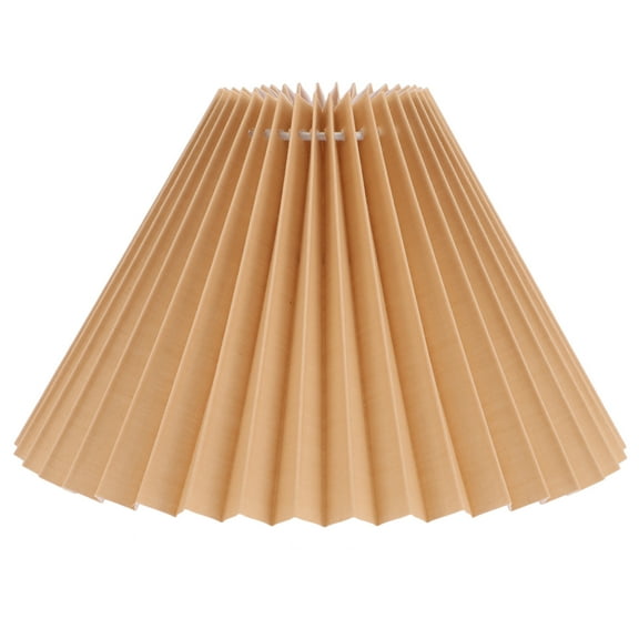 DEEPCRAFF Khaki Iron Cloth Small Lamp Shade for Home Decor Creative Pleated Design  E27 Light Socket 5.5 Inch