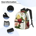 thumbnail image 5 of Easygdp Vintage Bike Flower Butterfly Casual Laptop Backpack, Large Capacity Schoolpack for School, Travel, Business, 5 of 8