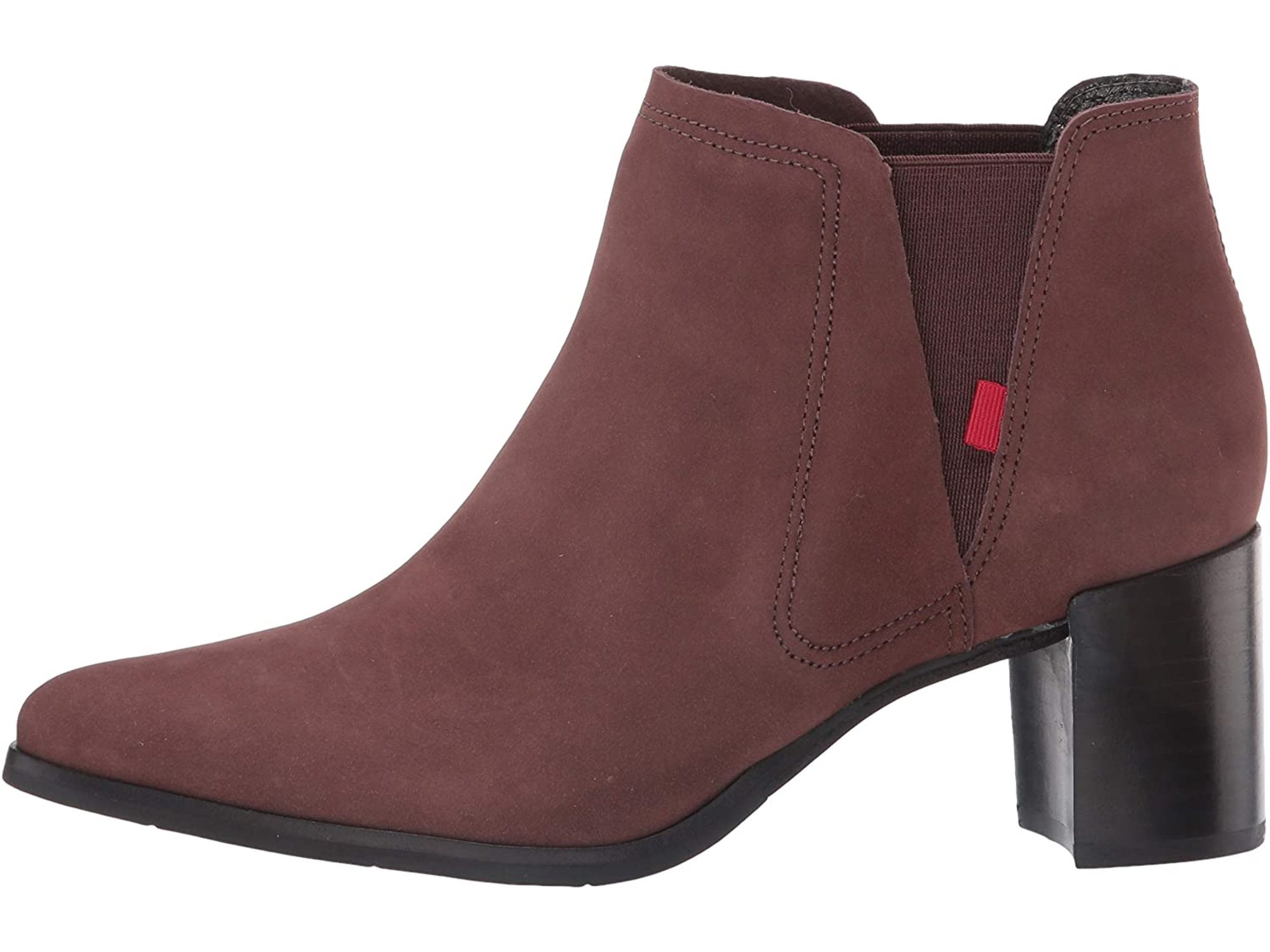 Marc Joseph New York - MARC JOSEPH NEW YORK Women's Leather Block Heel  with, Brown Nubuck, Size 5.0 - Walmart.com - Walmart.com