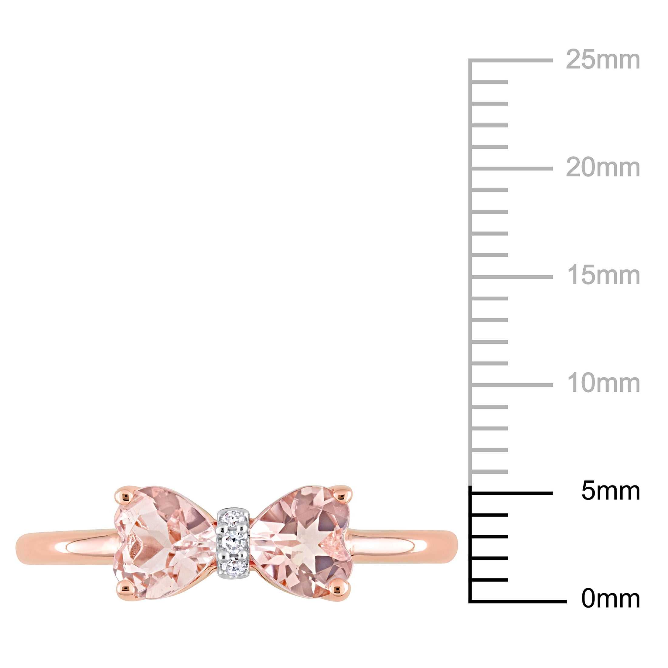 Everly Women's Morganite 10k Rose Gold Ring