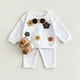 thumbnail image 3 of 2Pcs Baby Girls Hoodies Set 0-3Y Children's Long Sleeved Outfit Cute Floral Pullover+Pants Girls Casual Suit Spring Baby Clothes, 3 of 6
