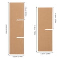 thumbnail image 2 of unbranded 2Jgo Divisores Para Cajas De Envío De Color Marrón Claro Práctico Y Resistente, 2 of 8